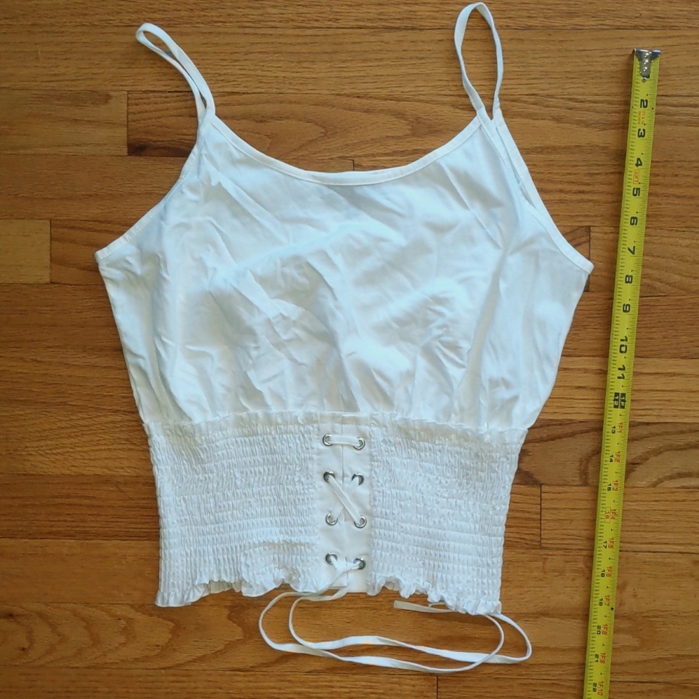 Topshop Lace Up Tank